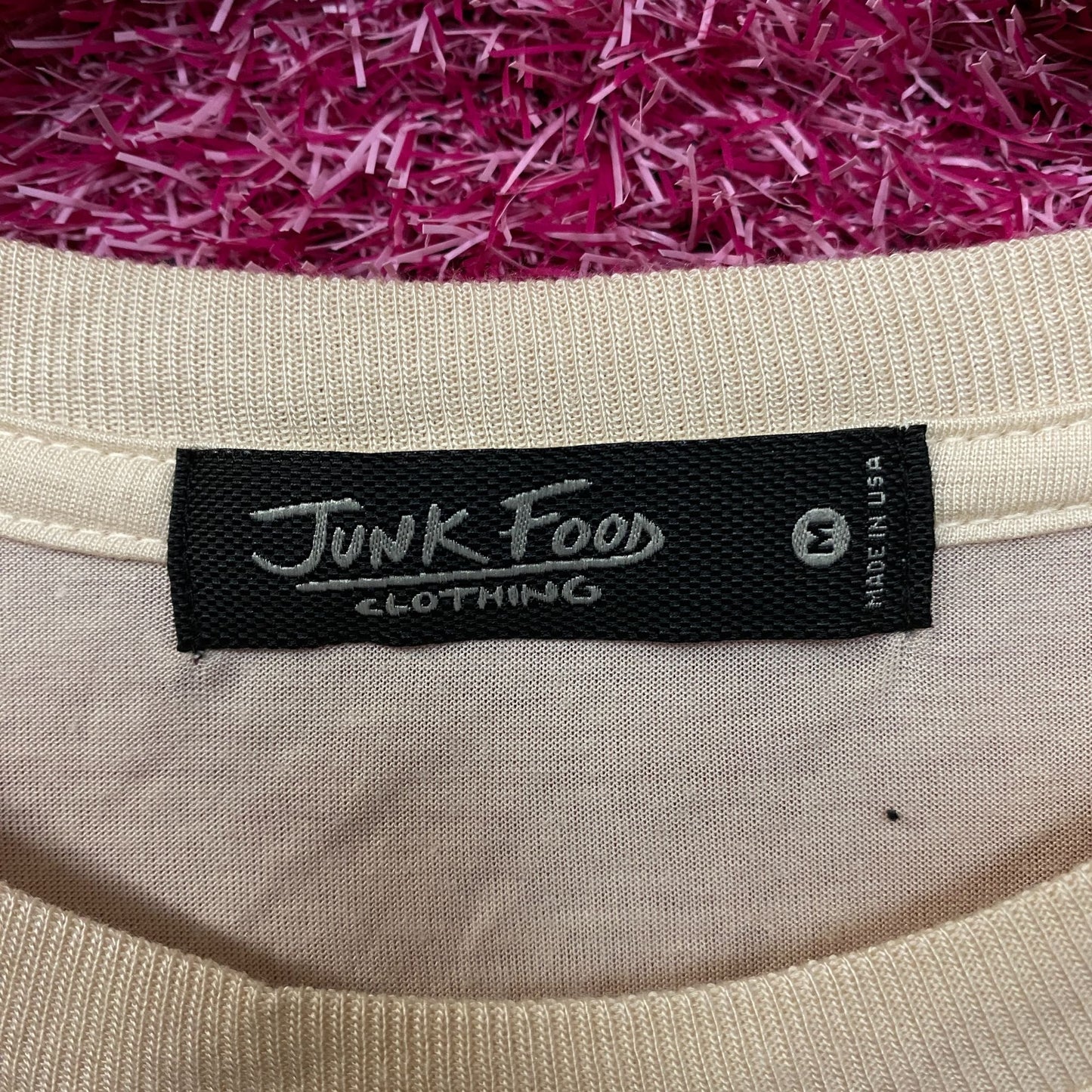Junk Food Clothing Eagle Rock Vintage Style Tissue Crop Tank Medium
