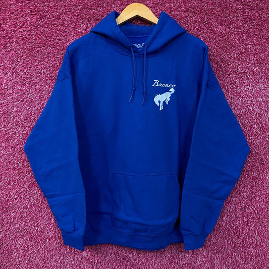 Junk Food Ford Bronco Classic Logo Pullover Hoodie Medium