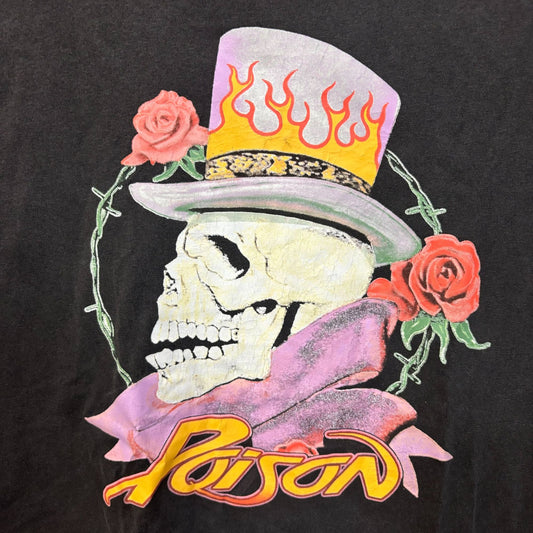 Poison Flesh Blood & Videotape Video Album Cover Rock Tee XL