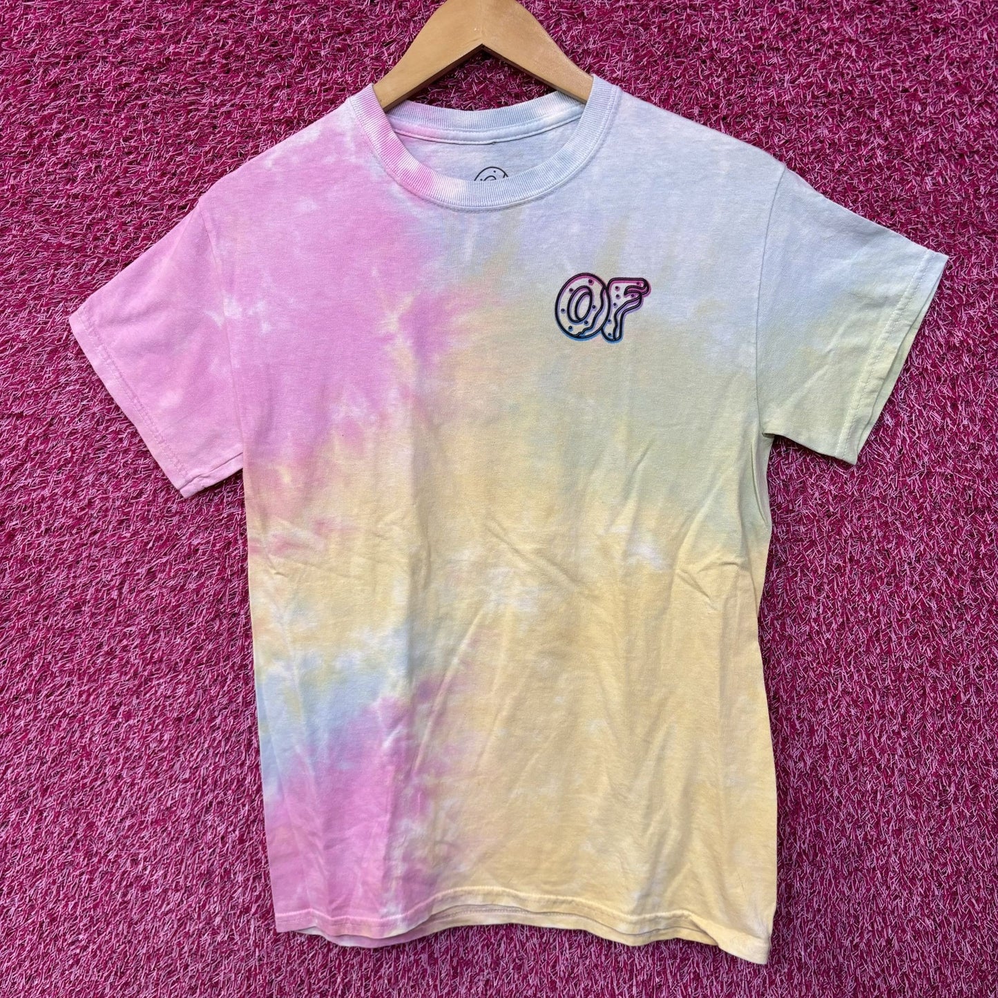Odd Future Donut Logo tiedye Tee size small