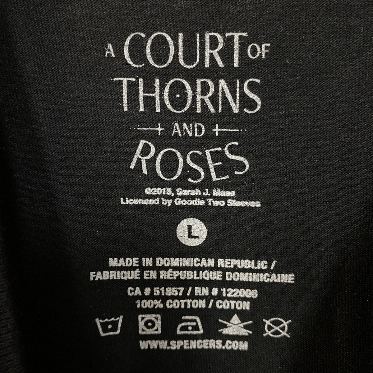 A Court of Thorns and Roses "I Love Bat Boys" T-Shirt Large