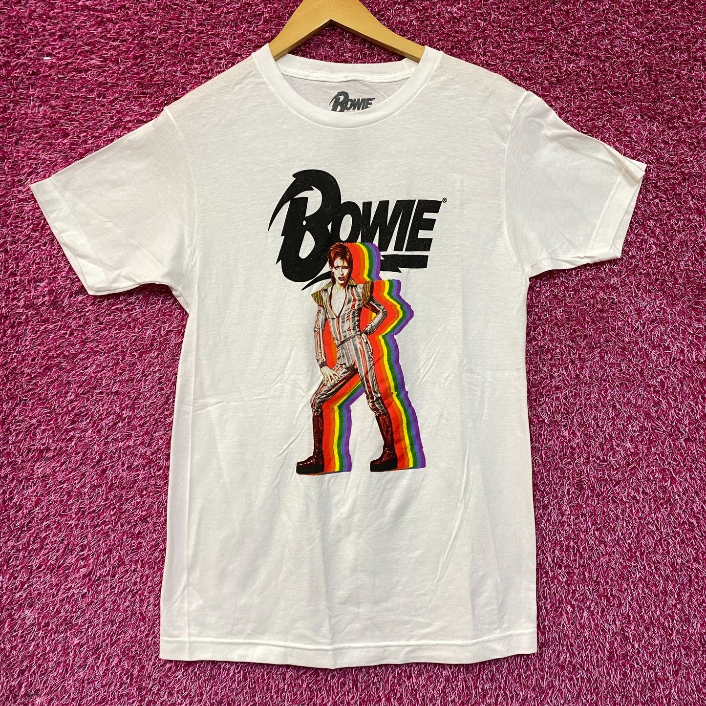 David Bowie Star Man Rainbow Rock Tshirt size Small