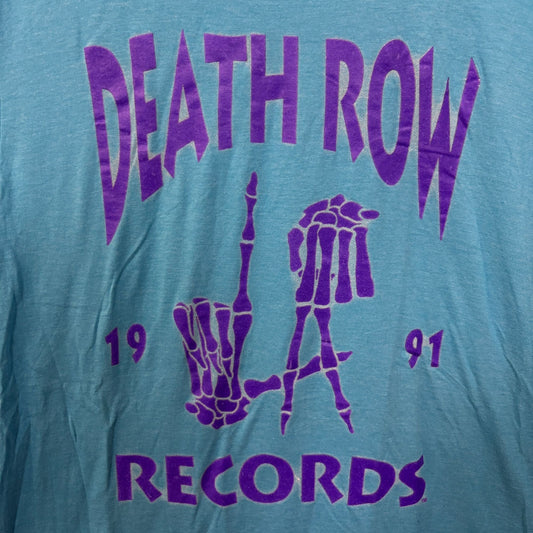 Death Row Records 1991 LA Grim Reaper Hands Rap Tee large