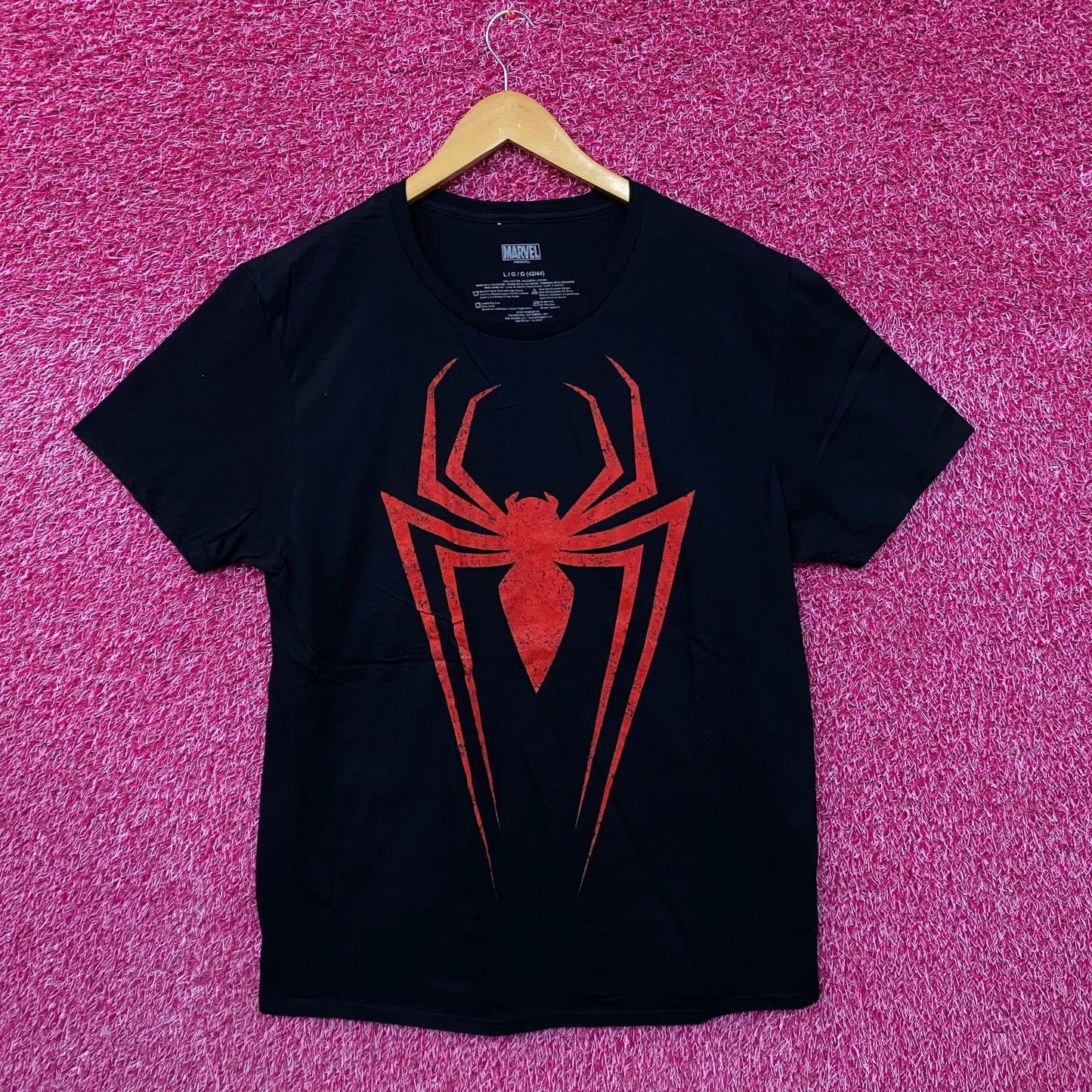 Spider-Man Miles Morales Costume Marvel Comics Tee L