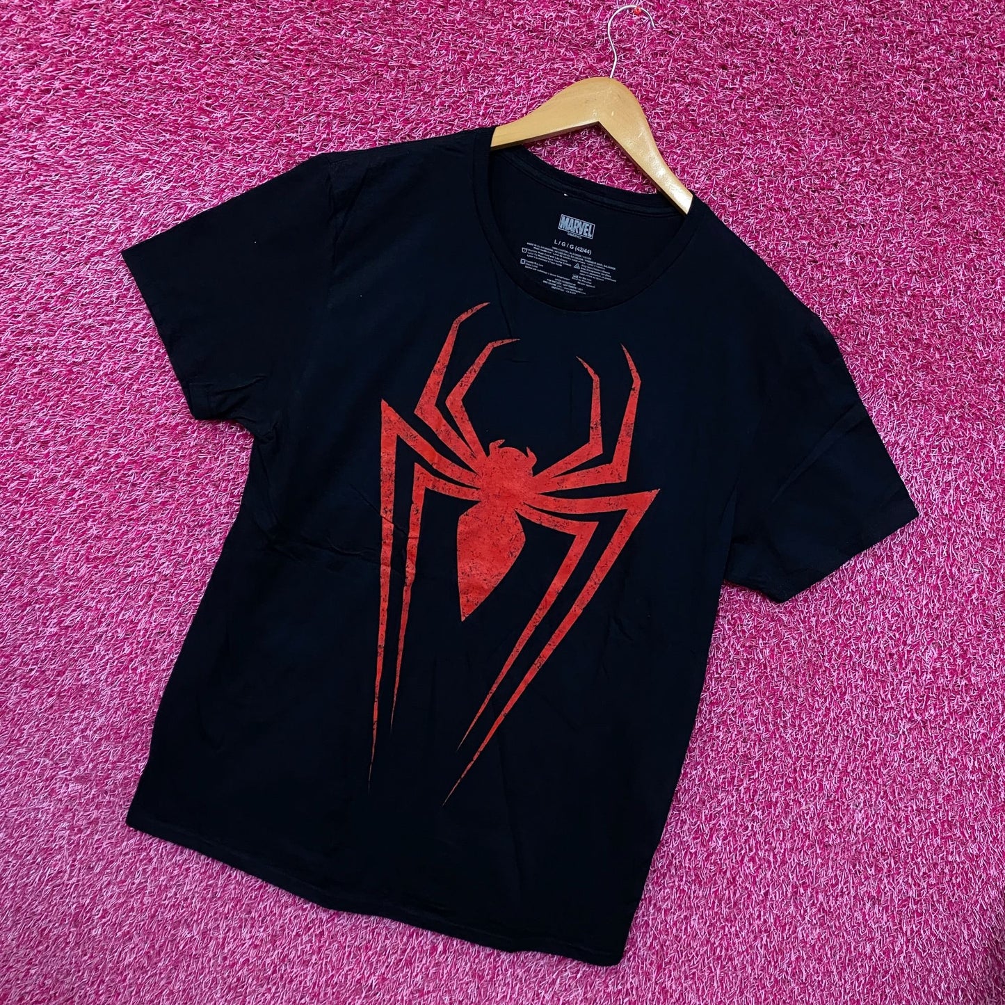 Spider-Man Miles Morales Costume Marvel Comics Tee L