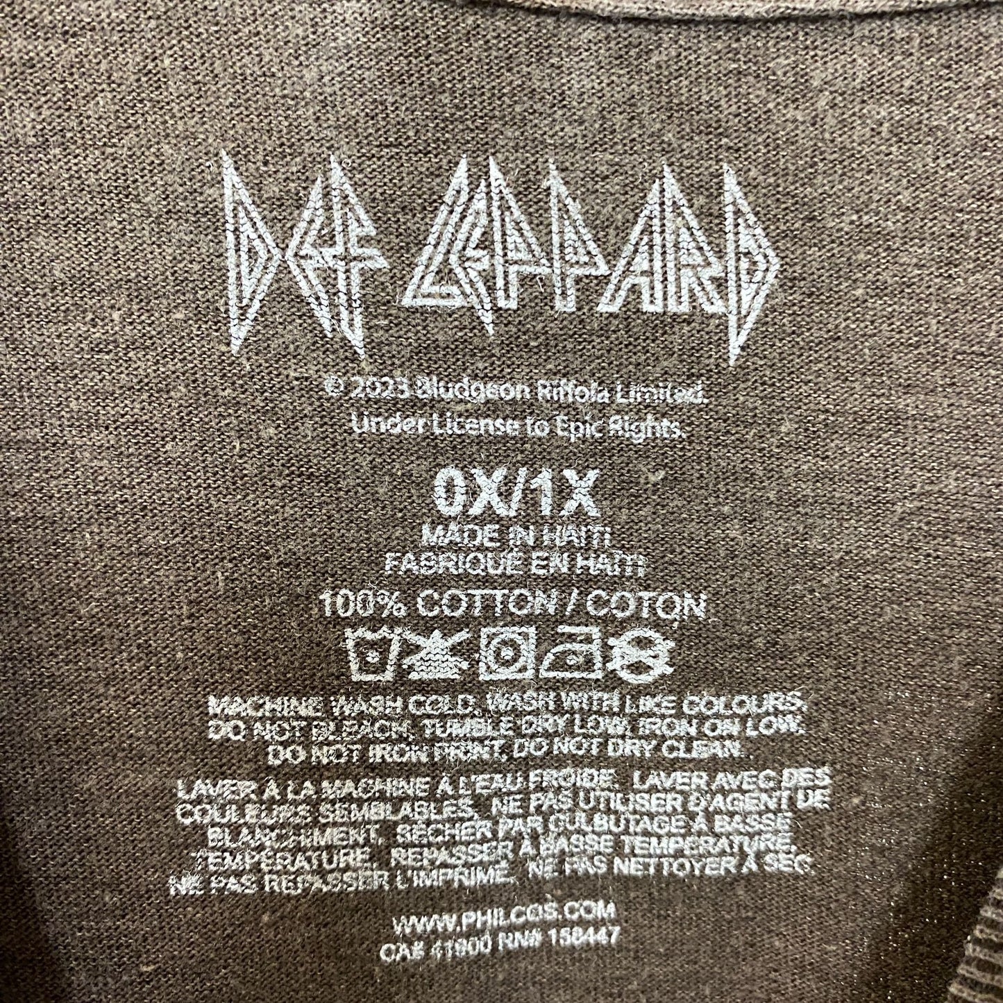 Def Leppard High N Dry Album Rock Band T-Shirt XL