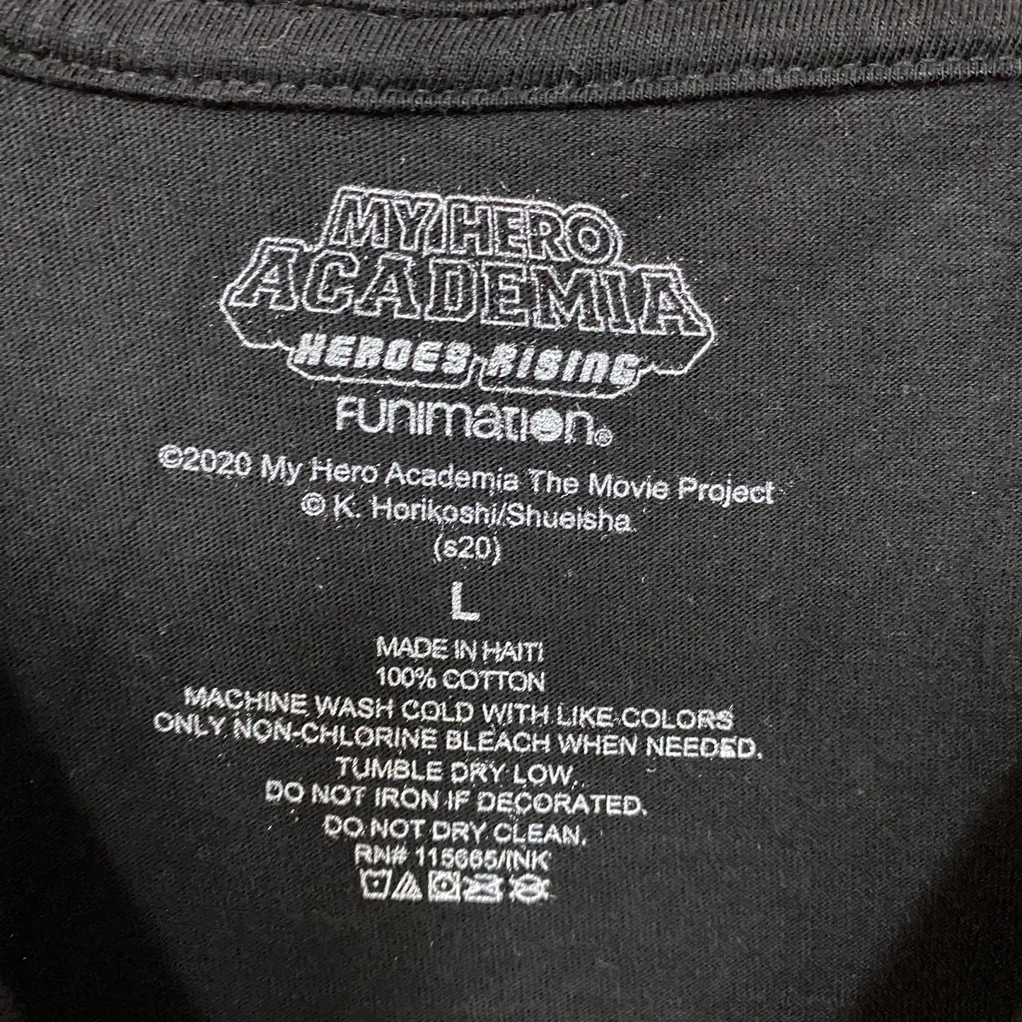 My Hero Academia Heroes Rising Anime Movie Womens Top L