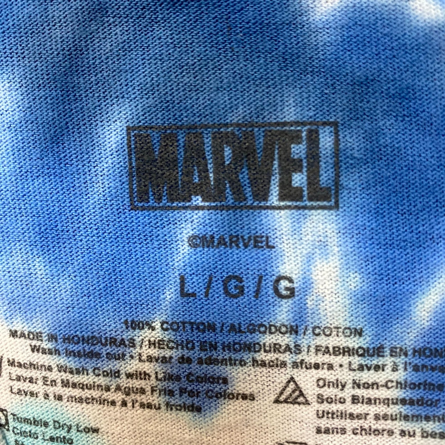 Captain American Shield Marvel Cinematic Universe Tie Dye L