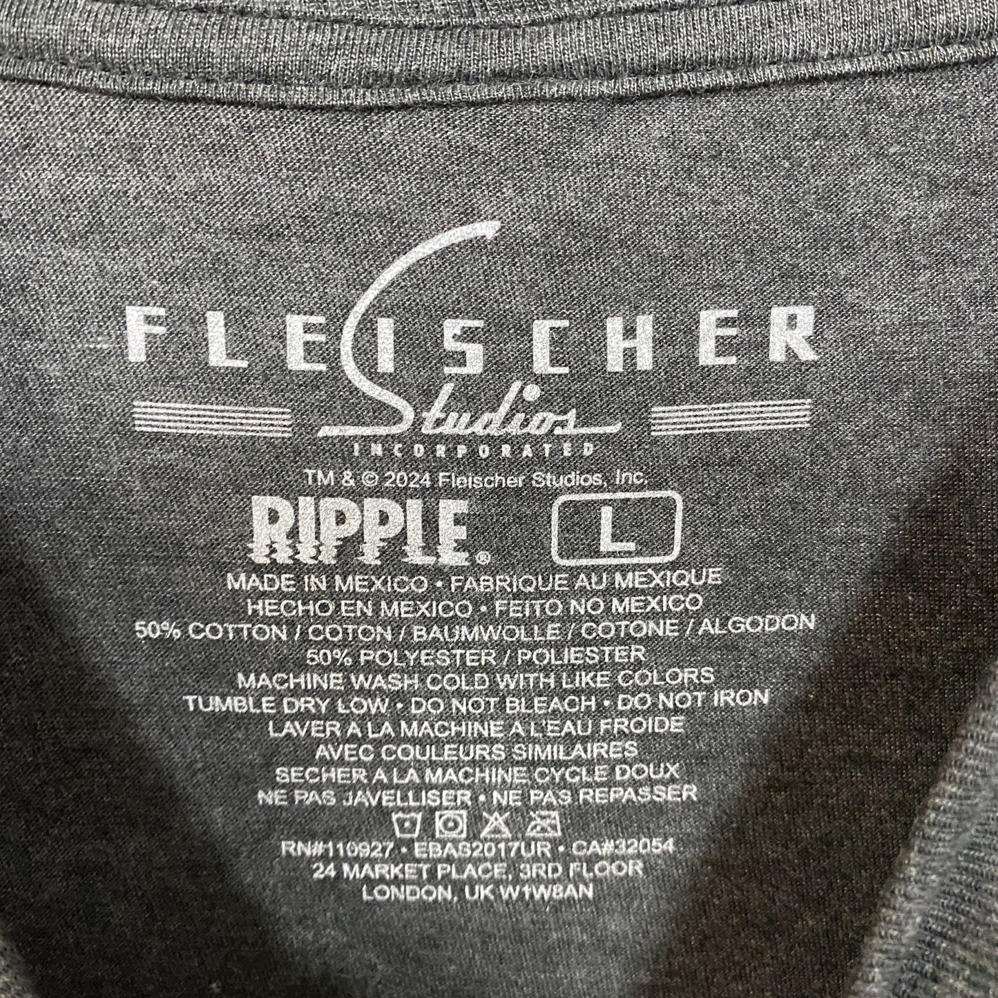 Betty Boop and Pudgy Puppy Love Classic With Pup Vintage Style T-Shirt large