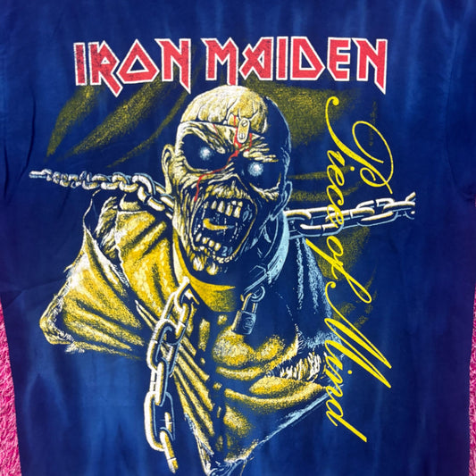 Iron Maiden Piece of Mind Heavy Album Art Metal Tie Dye M