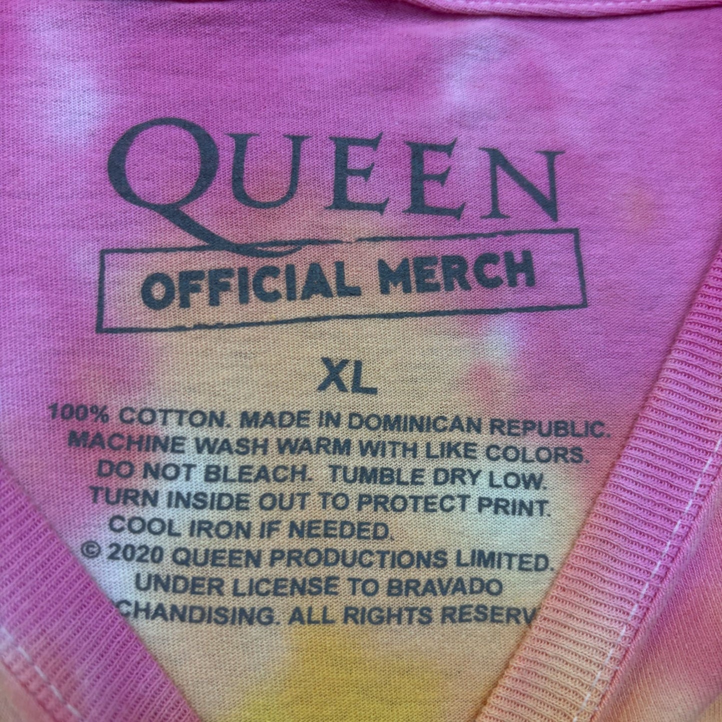 Queen A Night at the Opera Bohemian Rhapsody Rock Tie Dye XL