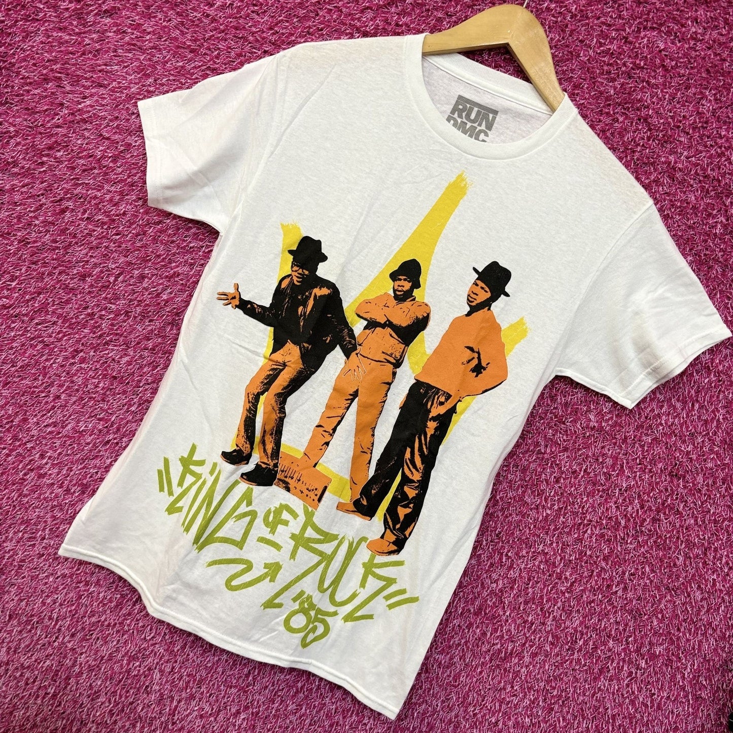 Run DMC King of Rock 85' Rap tee size small