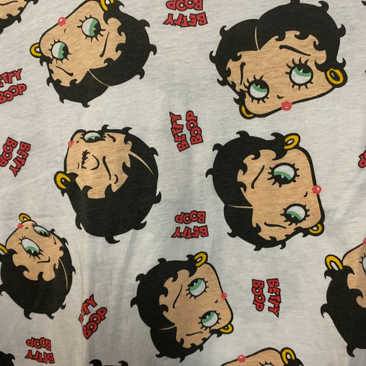Betty Boop Retro Cartoon Headshot Logo Dual Sided TShirt 2XL