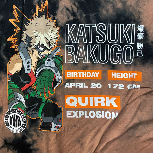 My Hero Academia Bakugo Katsuki Anime T-Shirt Small