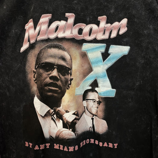 Malcom X By Any Means Necessary American Legend Tee L