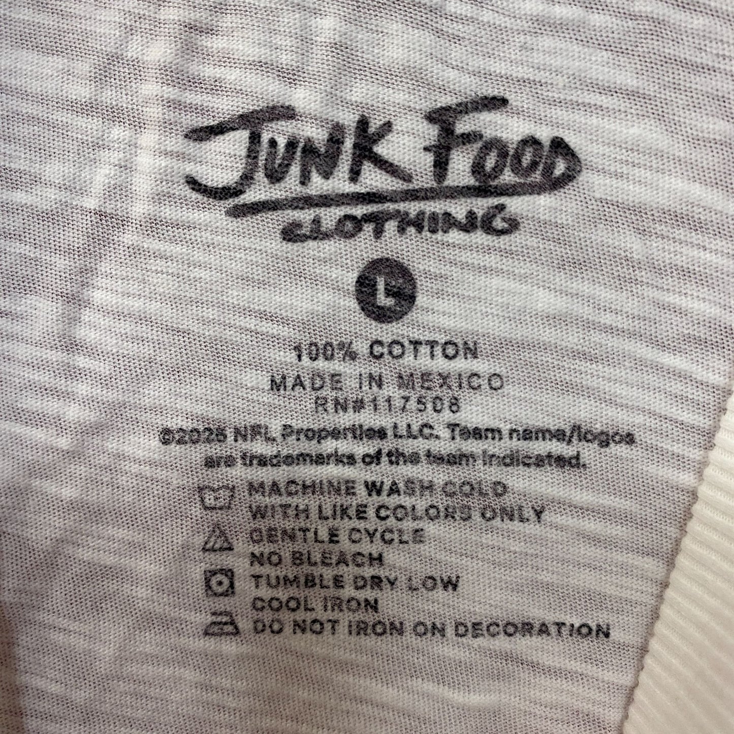 Junk Food Cleveland Browns Game Time Mock Neck Crop T-Shirt Large