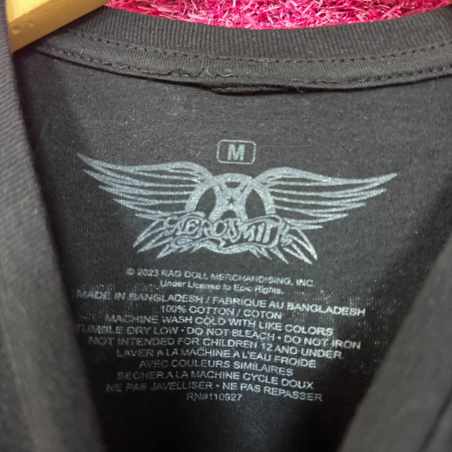 Aerosmith The Bad Boys of Boston Poster Soft Rock Band Tee M