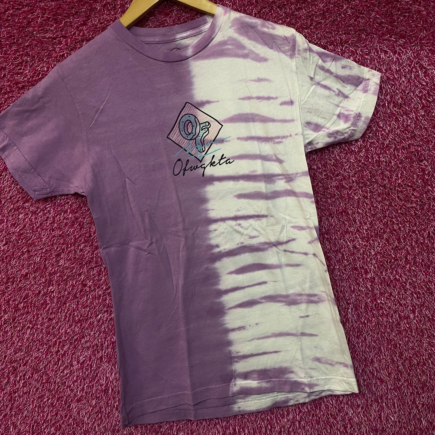 Odd Future Split Dye Tie Dye Hip Hop Tshirt size XS
