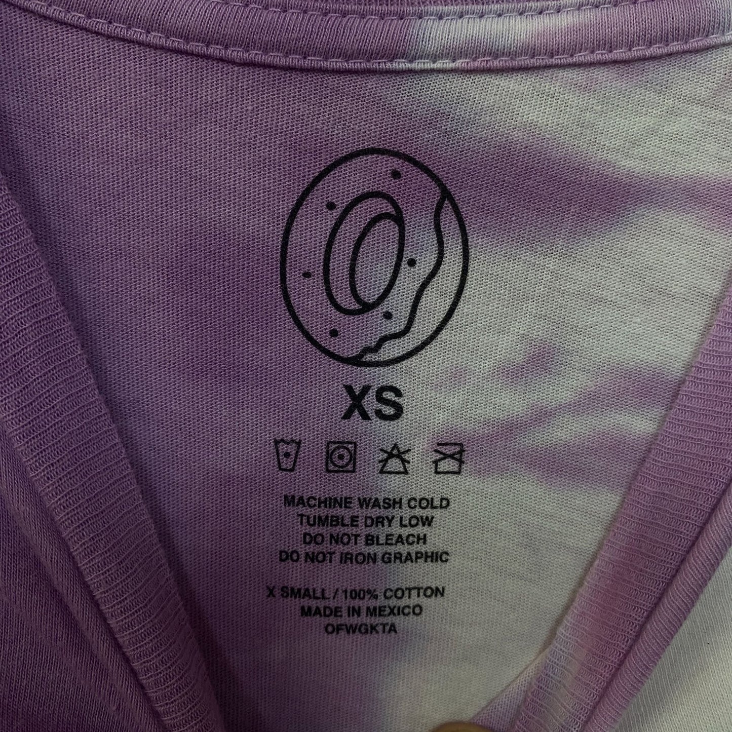 Odd Future Split Dye Tie Dye Hip Hop Tshirt size XS