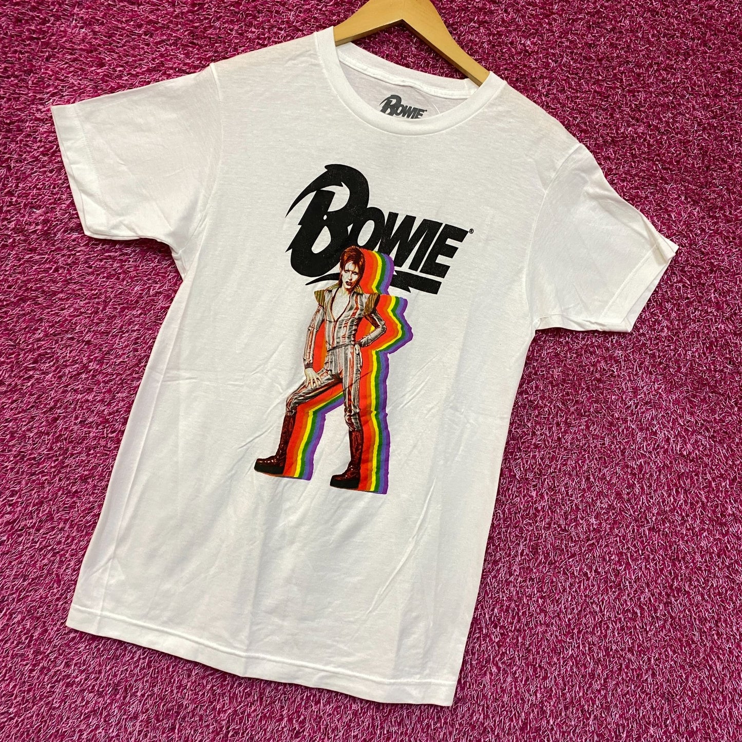 David Bowie Star Man Rainbow Rock Tshirt size Small