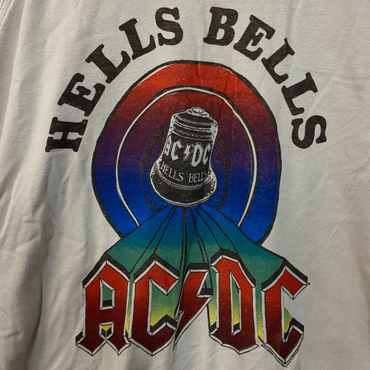 Junk Food Clothing AC/DC Hells Bells Raglan Women's Crop Sweatshirt Medium