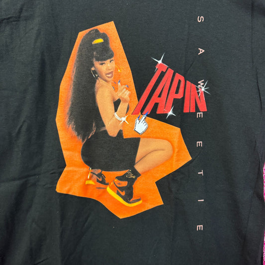 Saweetie Tap In Pretty B Music Hot Girl Summer Rap Tee M