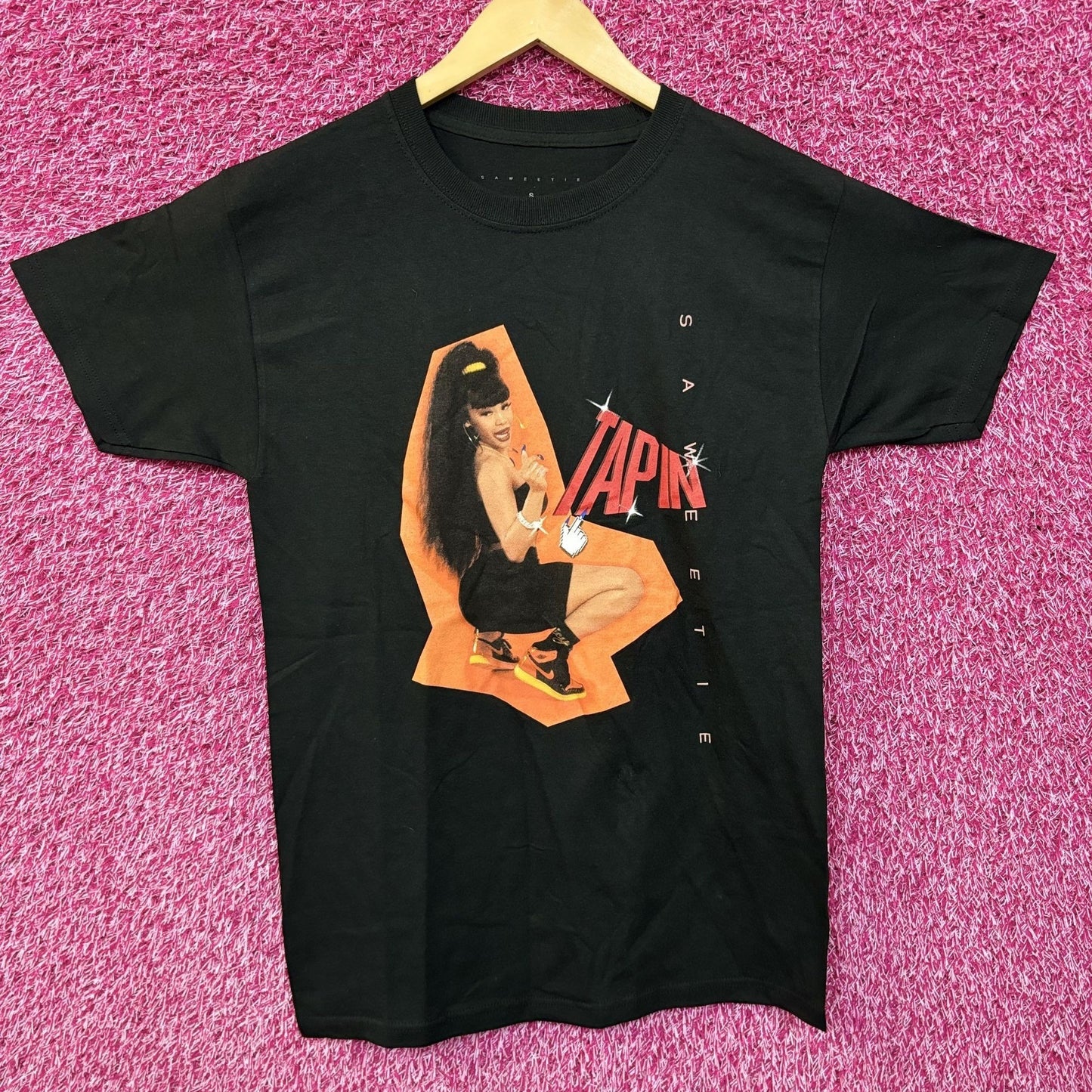 Saweetie Tap In Rap tee size small