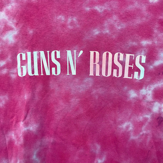 Guns N’ Roses Logo Rock Tie Dye Tshirt size Small