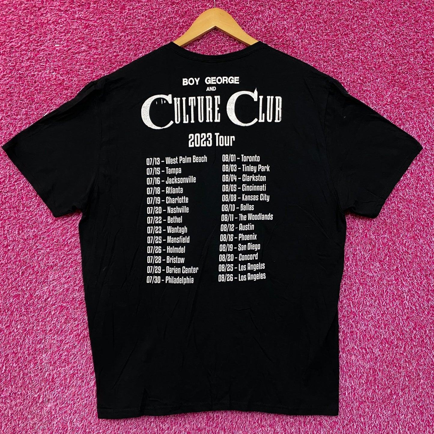 Boy George and Culture Club 2023 Tour Soul Pop Band Tee 2X
