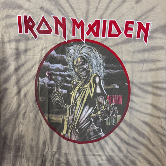 Iron Maiden Killers Heavy Metal Band Oversized Tie Dye M