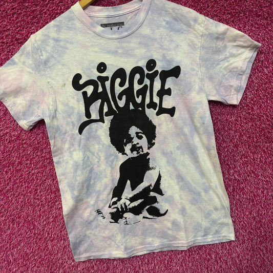 Notorious B.I.G Ready To Die Album Cover tiedye rap tee size medium