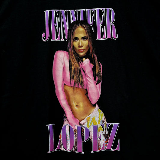 Jennifer Lopez JLO Signature Neon Poster Dance Pop Tee L