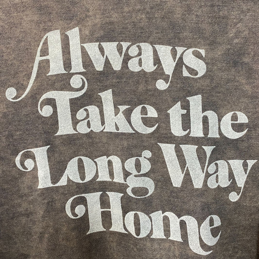 Junk Food Always Take the Long Way Home Sweatshirt XS