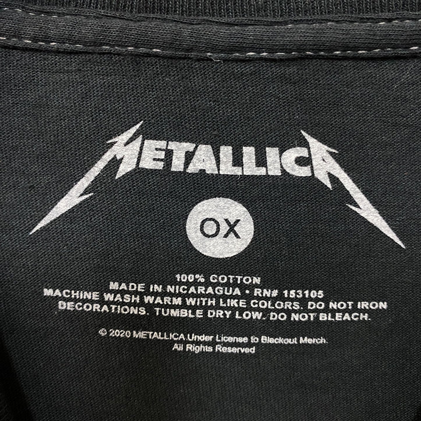 Metallica Master of Puppets Heavy Metal T-Shirt OX