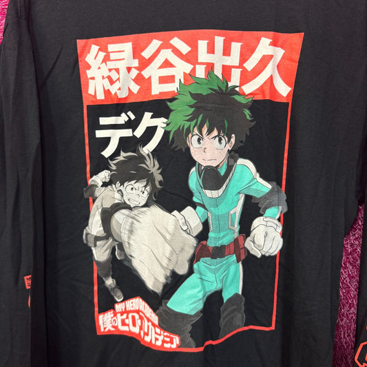 My Hero Academia Deku l/s shirt size Large