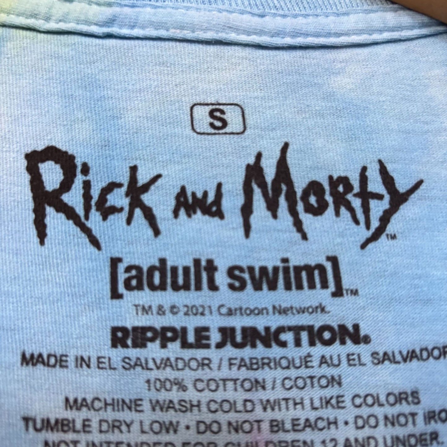 Rick and Morty Portal Tie Dye T-Shirt Small