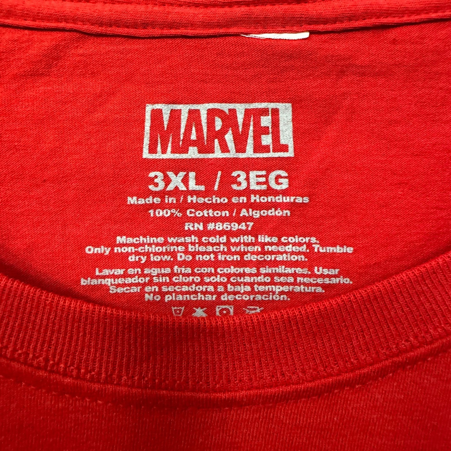 Spiderman mask T-shirt size 3xl.