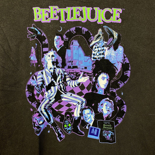 Beetlejuice Collage Illustration Graphic Design T-Shirt S/M