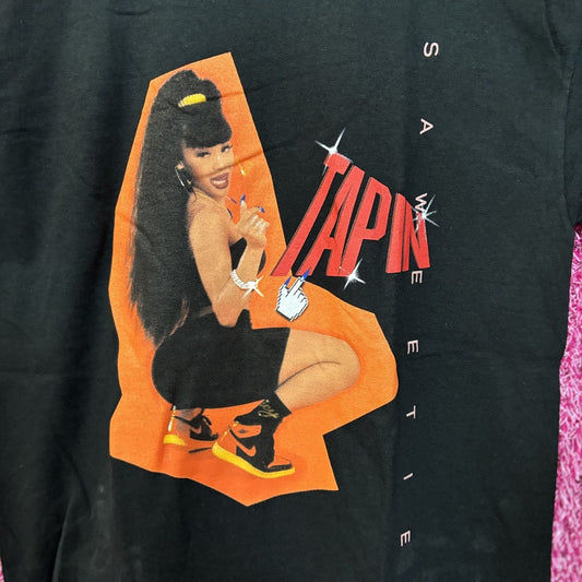 Saweetie Tap In Rap tee size small