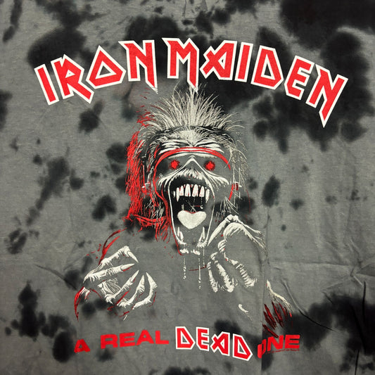 Iron Maiden A Real Dead One Album Art Heavy Metal Tie Dye M
