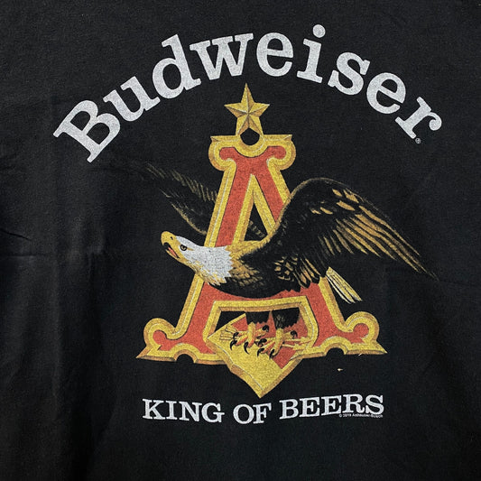 Budweiser King Of Beer American Bald Eagle Logo T-Shirt Small