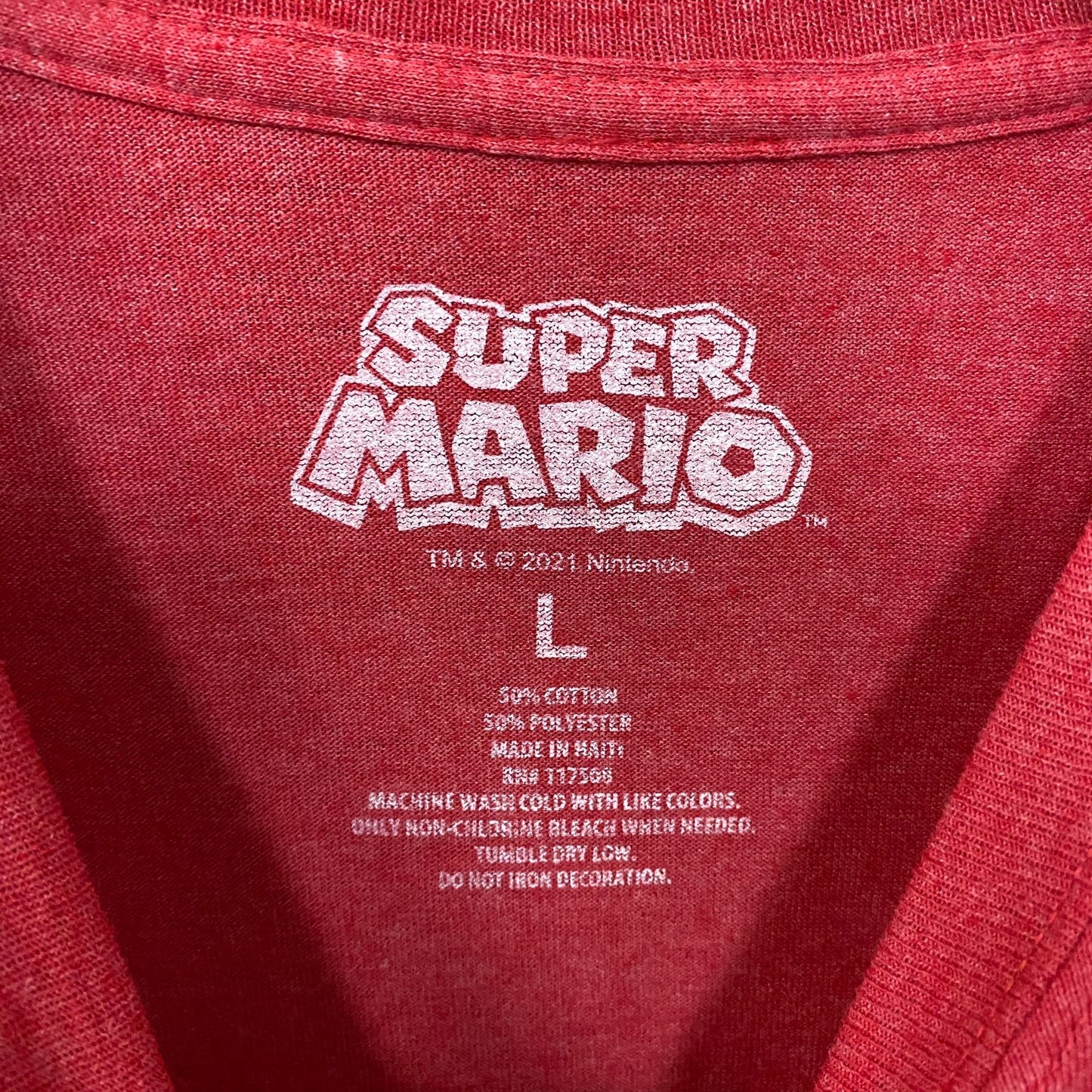 Nintendo Super Mario Bros Character Collage Graphic T-Shirt Large