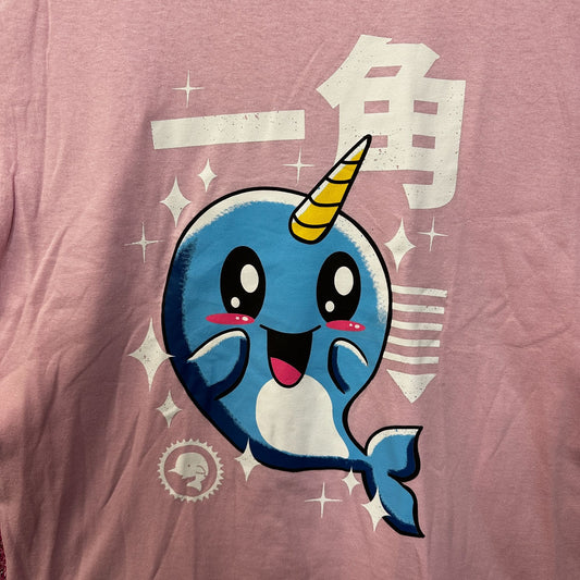 Kawaii Sparkling Narwahl Cute Anime Pop Art Threadless Tee L