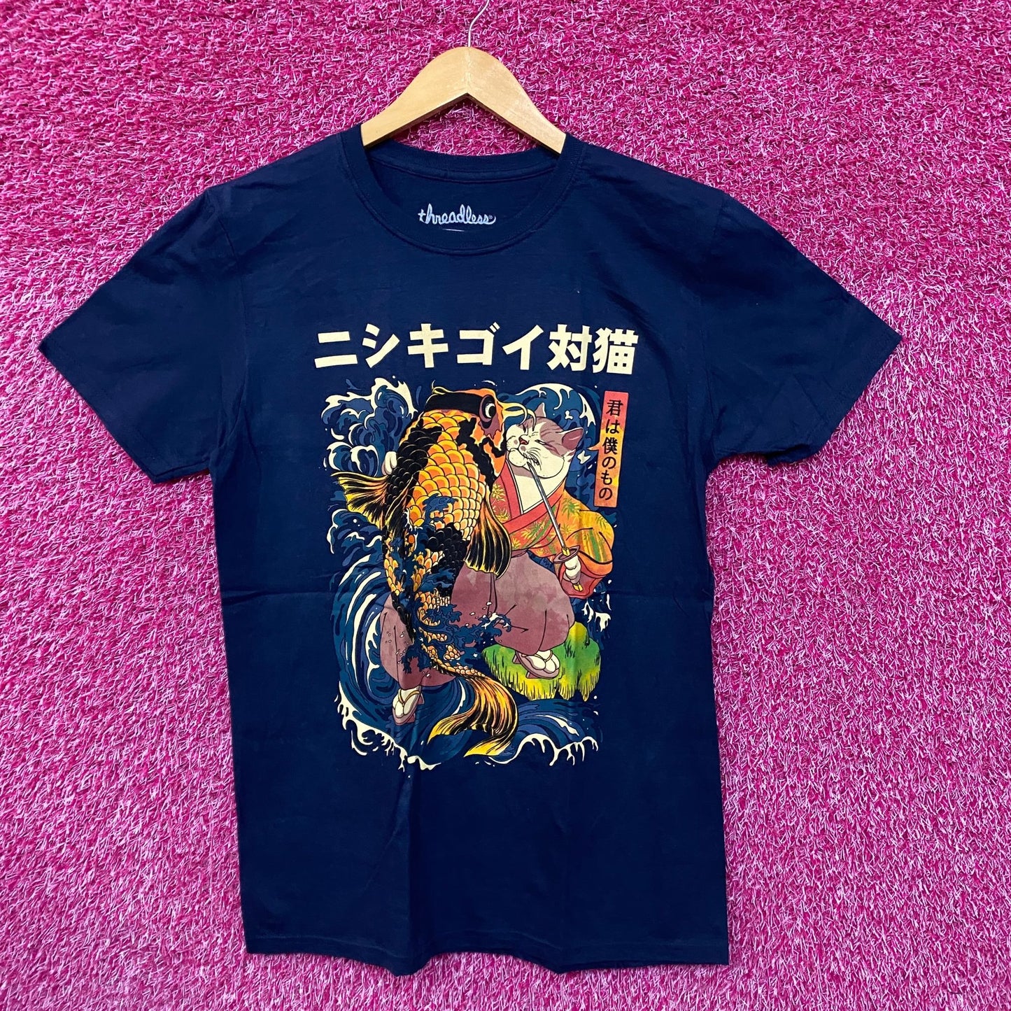 Kai Kat navy blue Tshirt size medium