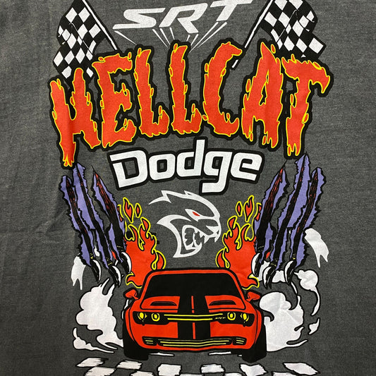 Dodge Hellcat SRT Racing Car Poster T-Shirt 3X