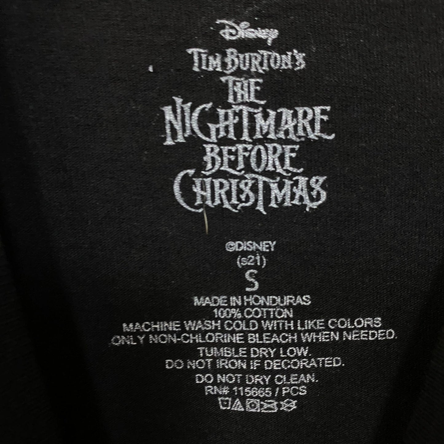 The Nightmare Before Christmas Jack Skellington Pumpkin King T-Shirt Small