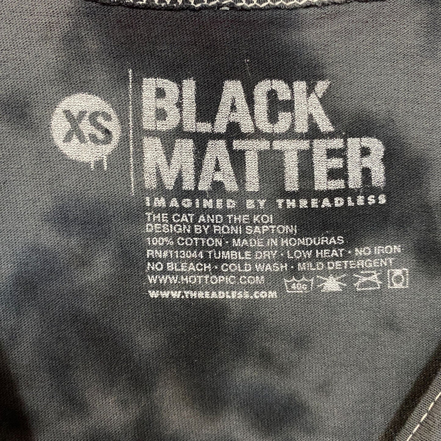 Black Matter The Cat and the Koi Graphic Design Tank Top Extra Small