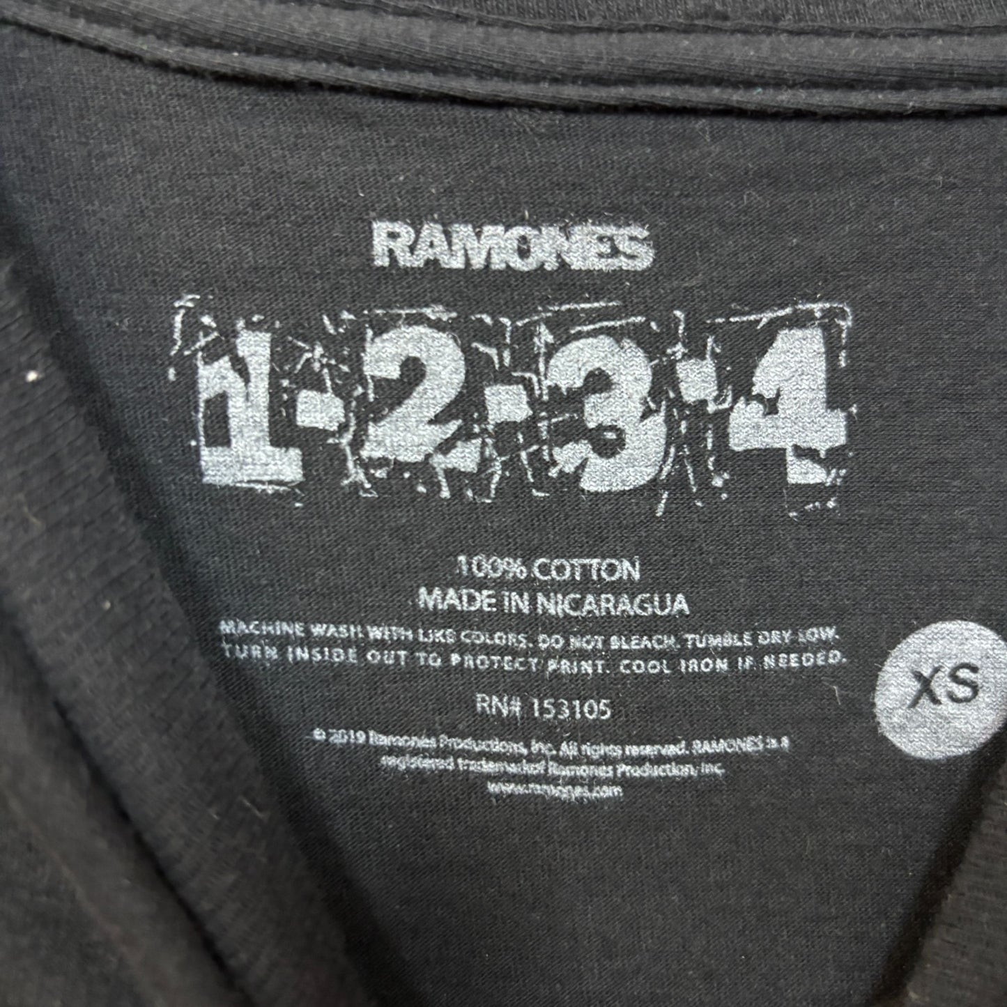 The Ramones Arturo Vega Presidential Seal Punk Band Logo Tee XS