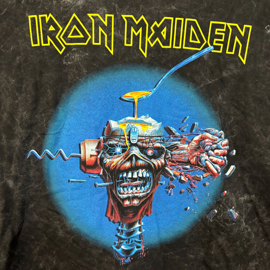 Iron Maiden Can I Play WIth Madness Mineral wash rock Tshirt size Small