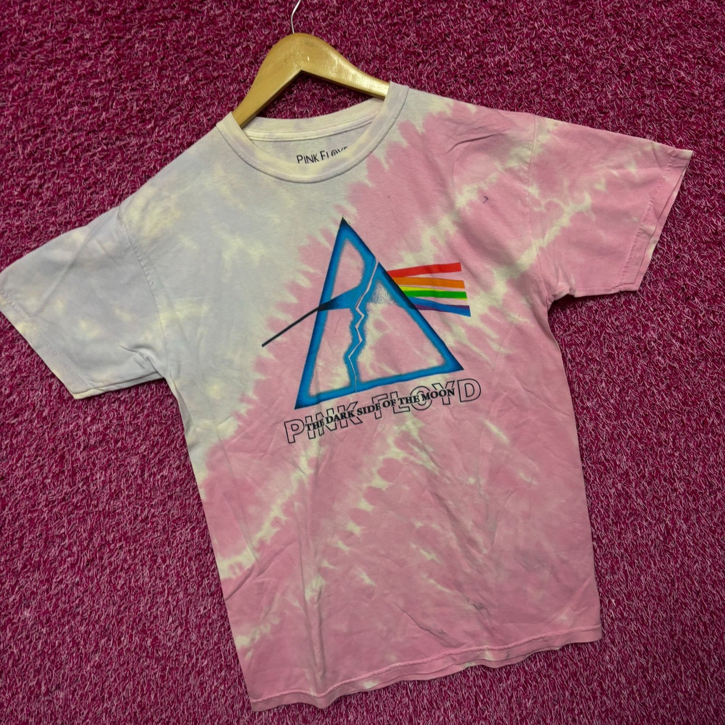 Pink Floyd The Dark Side of the Moon Album Rock Tie Dye M
